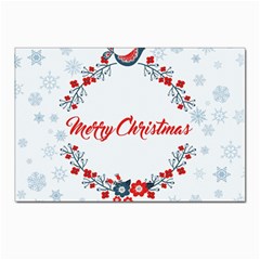 Merry-christmas-christmas-greeting Postcards 5  X 7  (pkg Of 10) by Ket1n9