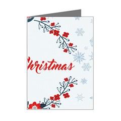 Merry-christmas-christmas-greeting Mini Greeting Card by Ket1n9