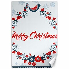 Merry-christmas-christmas-greeting Canvas 12  X 18  by Ket1n9