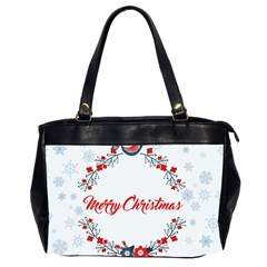 Merry-christmas-christmas-greeting Oversize Office Handbag (2 Sides) by Ket1n9