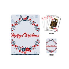 Merry-christmas-christmas-greeting Playing Cards Single Design (mini) by Ket1n9