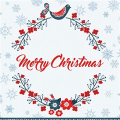 Merry-christmas-christmas-greeting Play Mat (square) by Ket1n9