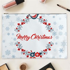 Merry-christmas-christmas-greeting Cosmetic Bag (xxl) by Ket1n9