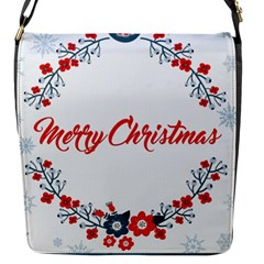 Merry-christmas-christmas-greeting Flap Closure Messenger Bag (s) by Ket1n9