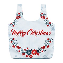 Merry-christmas-christmas-greeting Full Print Recycle Bag (l) by Ket1n9