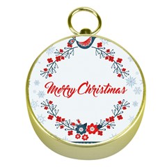 Merry-christmas-christmas-greeting Gold Compasses by Ket1n9