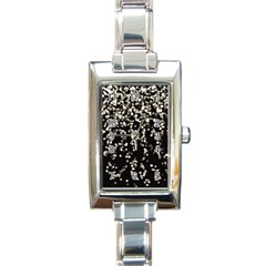 Christmas-bokeh-lights-background Rectangle Italian Charm Watch by Ket1n9