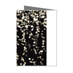 Christmas-bokeh-lights-background Mini Greeting Cards (pkg Of 8) by Ket1n9