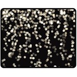 Christmas-bokeh-lights-background Two Sides Fleece Blanket (Medium) 58.8 x47.4  Blanket Front