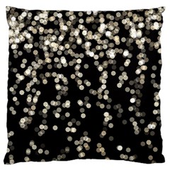 Christmas-bokeh-lights-background Large Premium Plush Fleece Cushion Case (two Sides) by Ket1n9