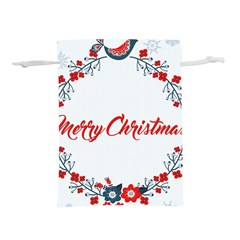 Merry-christmas-christmas-greeting Lightweight Drawstring Pouch (s) by Ket1n9