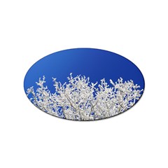 Crown-aesthetic-branches-hoarfrost- Sticker Oval (100 Pack) by Ket1n9