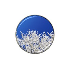 Crown-aesthetic-branches-hoarfrost- Hat Clip Ball Marker by Ket1n9