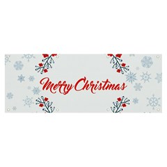 Merry-christmas-christmas-greeting Banner And Sign 8  X 3  by Ket1n9