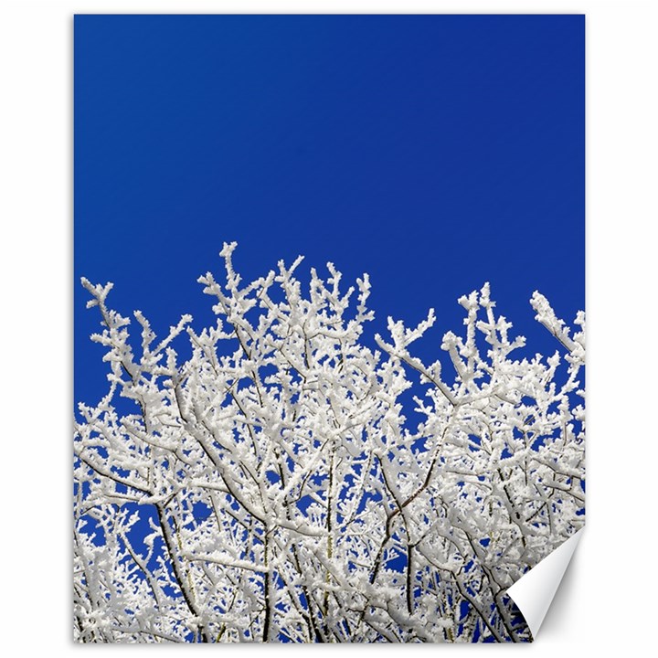 Crown-aesthetic-branches-hoarfrost- Canvas 11  x 14 