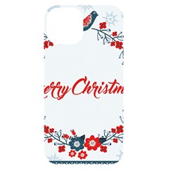 Merry-christmas-christmas-greeting Iphone 14 Black Uv Print Case by Ket1n9