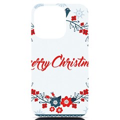 Merry-christmas-christmas-greeting Iphone 14 Pro Black Uv Print Case by Ket1n9