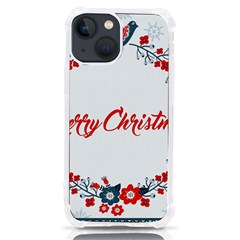 Merry-christmas-christmas-greeting Iphone 13 Mini Tpu Uv Print Case by Ket1n9