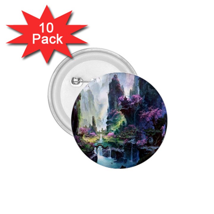 Fantastic World Fantasy Painting 1.75  Buttons (10 pack)