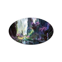 Fantastic World Fantasy Painting Sticker Oval (10 Pack) by Ket1n9