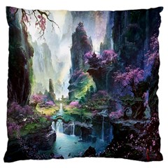 Fantastic World Fantasy Painting Large Cushion Case (one Side) by Ket1n9