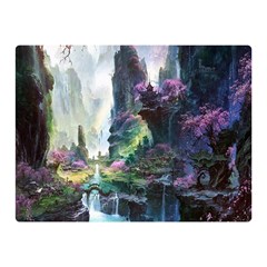 Fantastic World Fantasy Painting Two Sides Premium Plush Fleece Blanket (mini) by Ket1n9