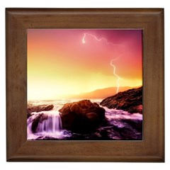 California-sea-ocean-pacific Framed Tile