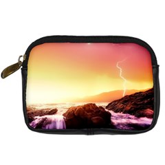 California-sea-ocean-pacific Digital Camera Leather Case