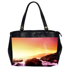 California-sea-ocean-pacific Oversize Office Handbag (2 Sides)