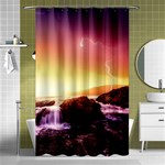 California-sea-ocean-pacific Shower Curtain 48  x 72  (Small)  Curtain(48  X 72 )