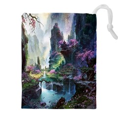 Fantastic World Fantasy Painting Drawstring Pouch (5xl) by Ket1n9