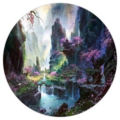 Fantastic World Fantasy Painting Round Trivet by Ket1n9