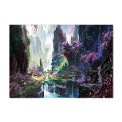 Fantastic World Fantasy Painting Crystal Sticker (a4) by Ket1n9