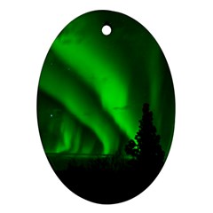 Aurora-borealis-northern-lights- Ornament (oval) by Ket1n9