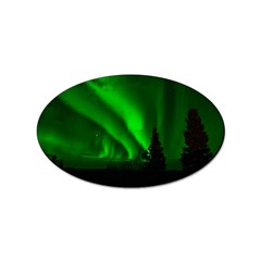 Aurora-borealis-northern-lights- Sticker (oval) by Ket1n9