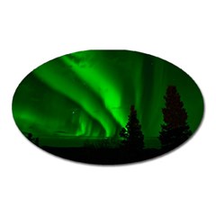 Aurora-borealis-northern-lights- Oval Magnet by Ket1n9