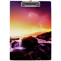 California-sea-ocean-pacific A4 Acrylic Clipboard by Ket1n9