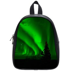 Aurora-borealis-northern-lights- School Bag (small) by Ket1n9