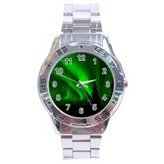 Aurora-borealis-northern-lights- Stainless Steel Analogue Watch