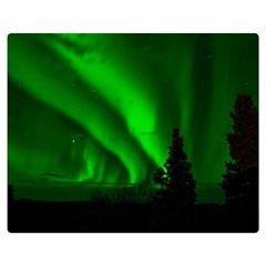 Aurora-borealis-northern-lights- Two Sides Premium Plush Fleece Blanket (medium) by Ket1n9