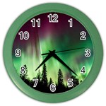 Aurora-borealis-northern-lights Color Wall Clock Front