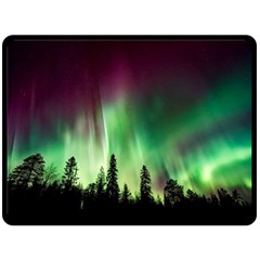 Aurora-borealis-northern-lights Fleece Blanket (large) by Ket1n9