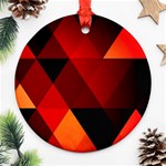 Abstract Triangle Wallpaper Ornament (Round) Front