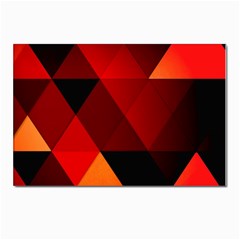 Abstract Triangle Wallpaper Postcard 4 x 6  (pkg Of 10) by Ket1n9