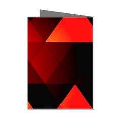 Abstract Triangle Wallpaper Mini Greeting Cards (pkg Of 8) by Ket1n9