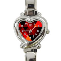 Abstract Triangle Wallpaper Heart Italian Charm Watch by Ket1n9