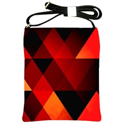 Abstract Triangle Wallpaper Shoulder Sling Bag by Ket1n9