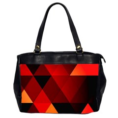 Abstract Triangle Wallpaper Oversize Office Handbag (2 Sides) by Ket1n9