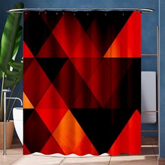 Abstract Triangle Wallpaper Shower Curtain 60  X 72  (medium)  by Ket1n9