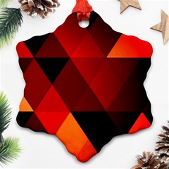 Abstract Triangle Wallpaper Ornament (snowflake) by Ket1n9